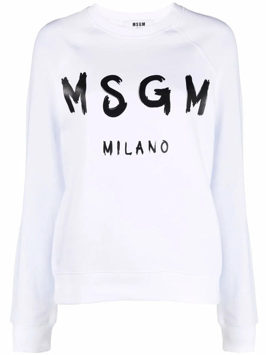 Logo-Print Crew Neck Sweatshirt