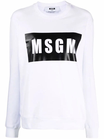 Logo-Print Crew Neck Sweatshirt