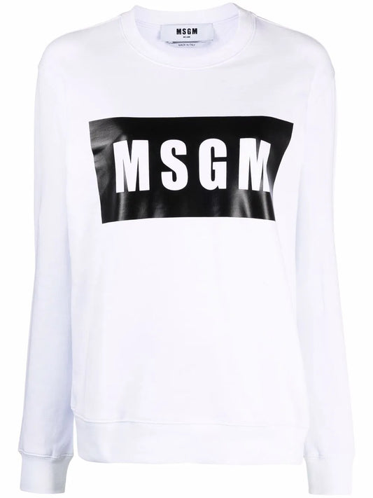 Logo-Print Crew Neck Sweatshirt