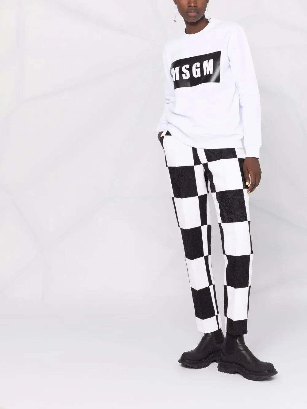 Logo-Print Crew Neck Sweatshirt
