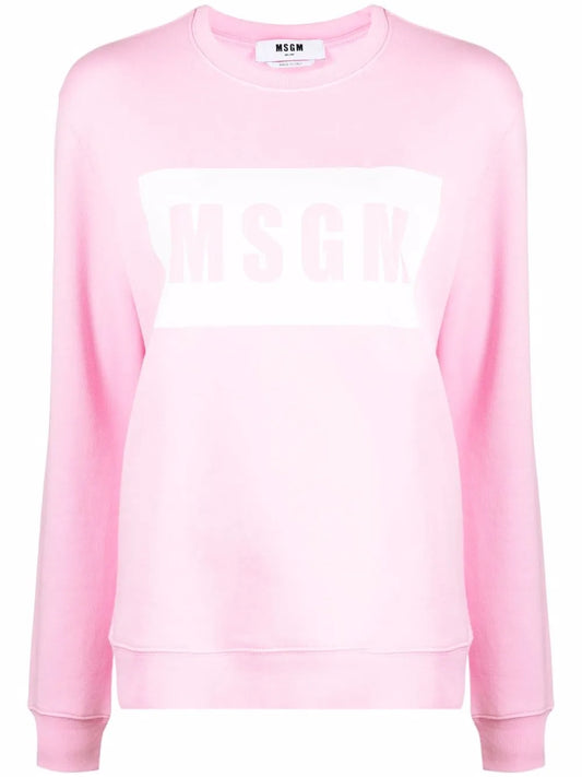 Crew Neck Logo-Print Sweatshirt