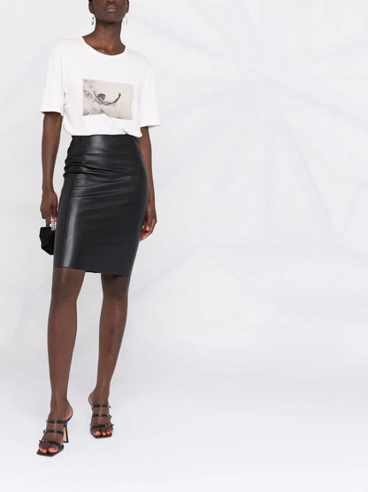 Jenna Faux-Leather Skirt