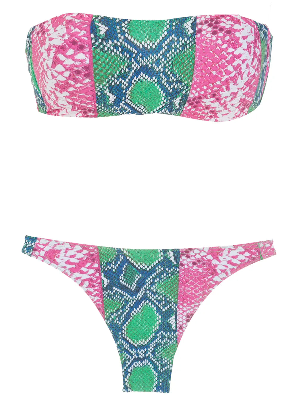 Snakeskin-Print Bikini Set