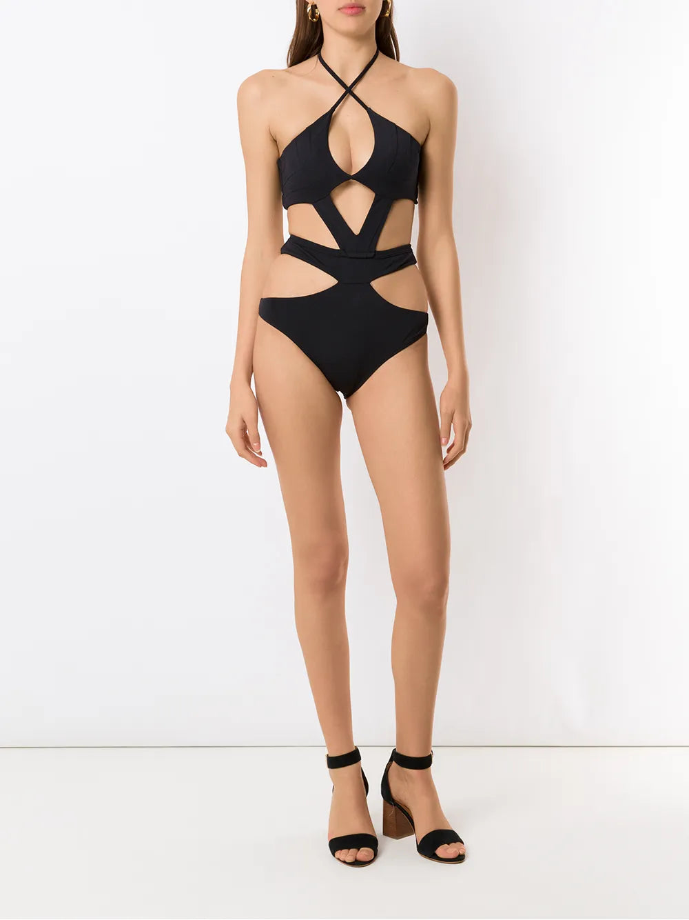 Cut Out-Detail Swimsuit