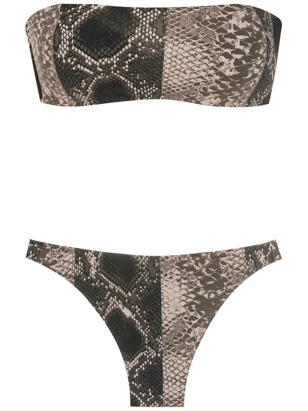 Snakeskin-Print Bikini