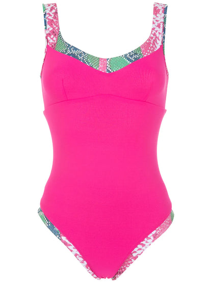 Snakeskin Print Swimsuit