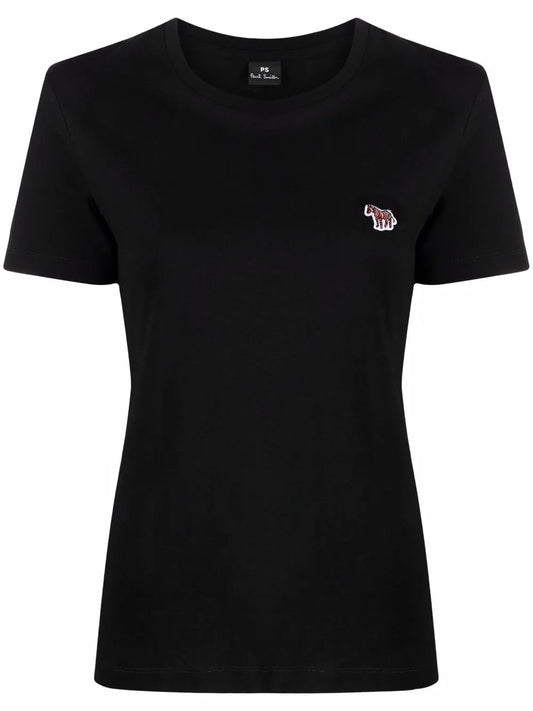 Embroidered Zebra-Logo T-Shirt