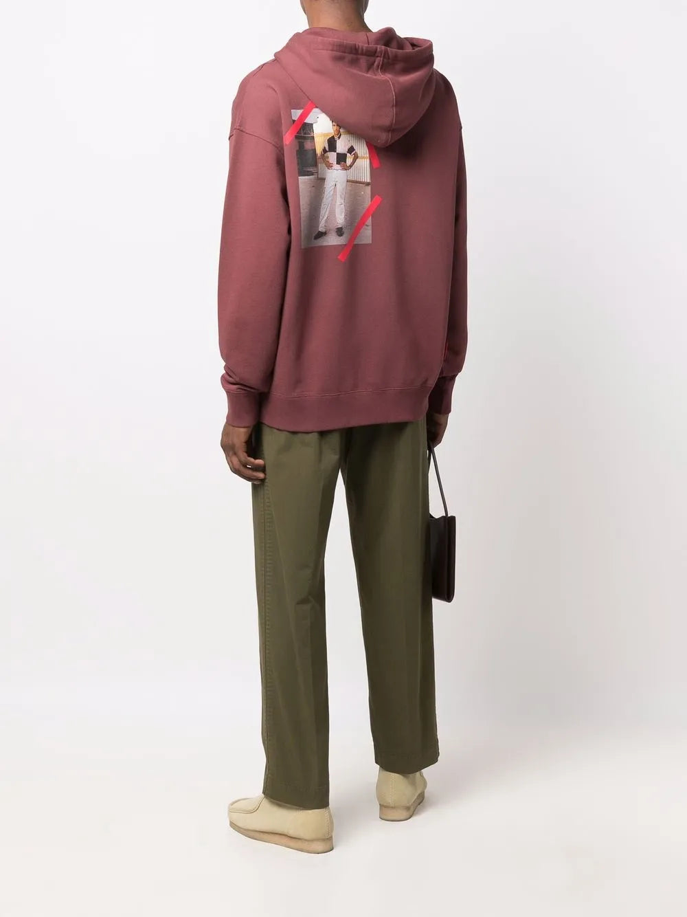 Photograph-Print Pullover Hoodie