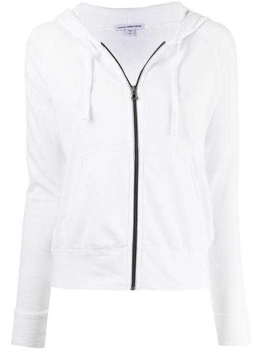 Zipped Drawstring Hoodie