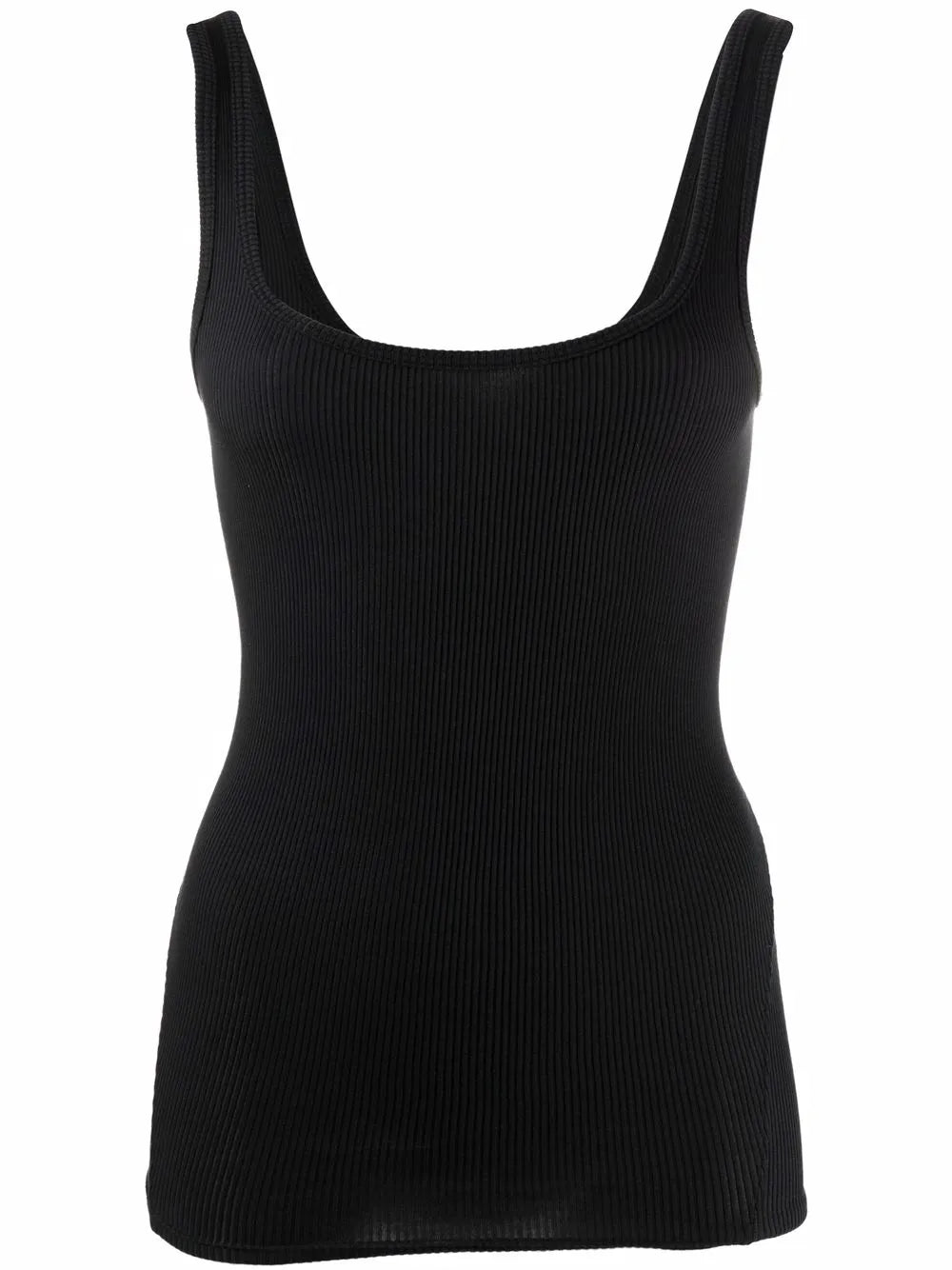 Ribbed Scoop-Neck Tank Top