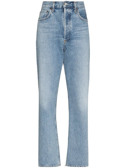 90S Pinch Waist Straight-Leg Jeans