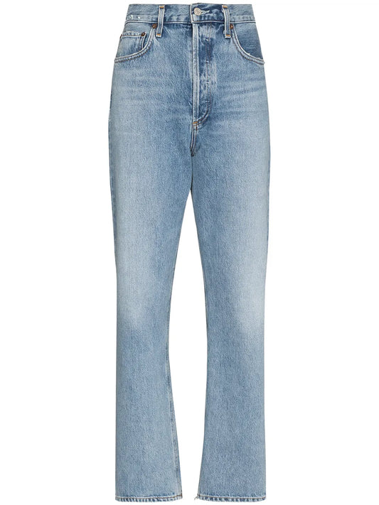 90S Pinch Waist Straight-Leg Jeans