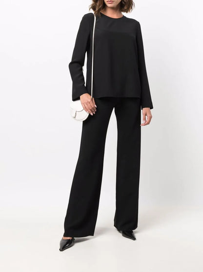 High-Waisted Wide-Leg Trousers