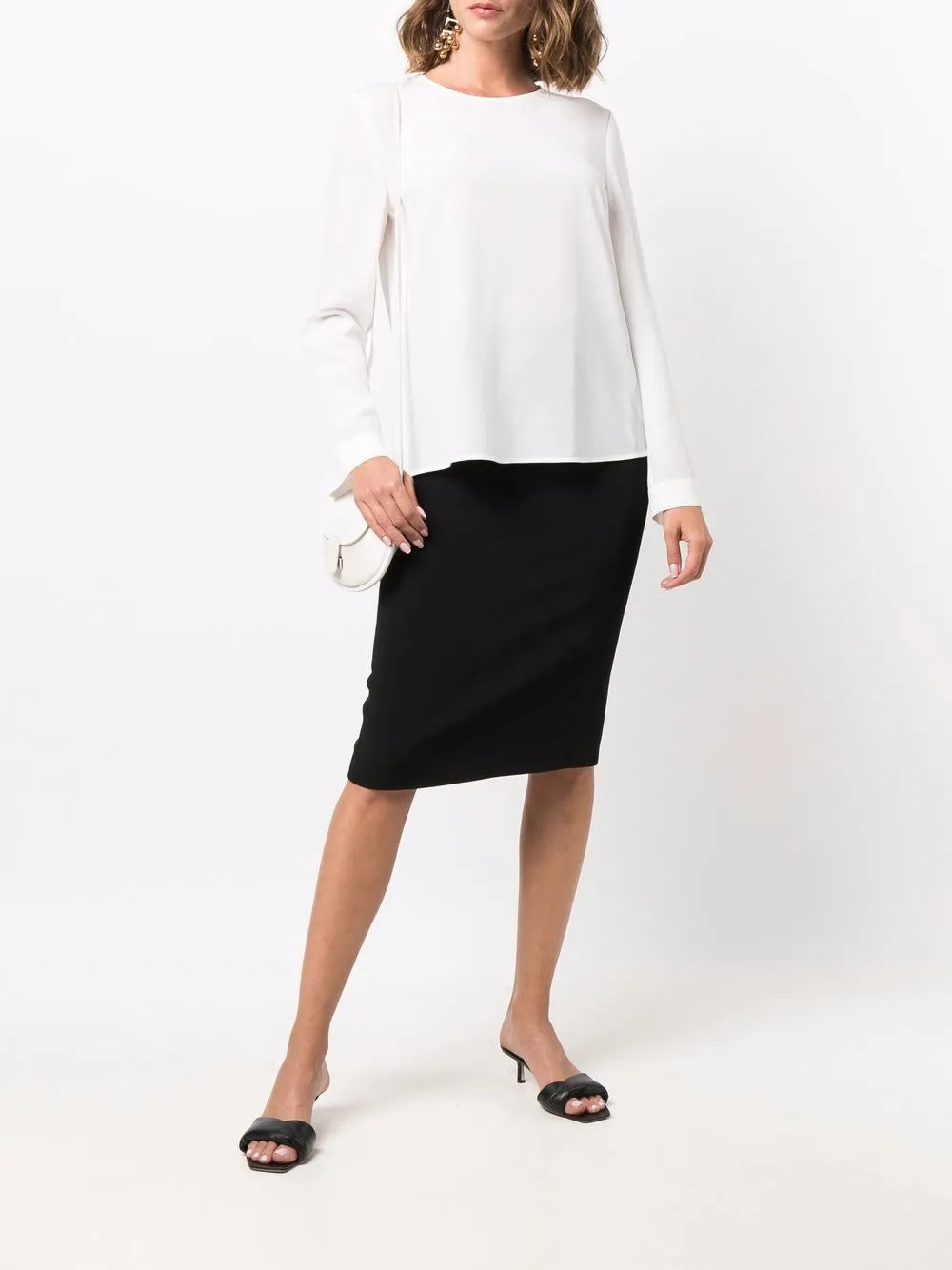 High-Waisted Bodycon Midi Skirt