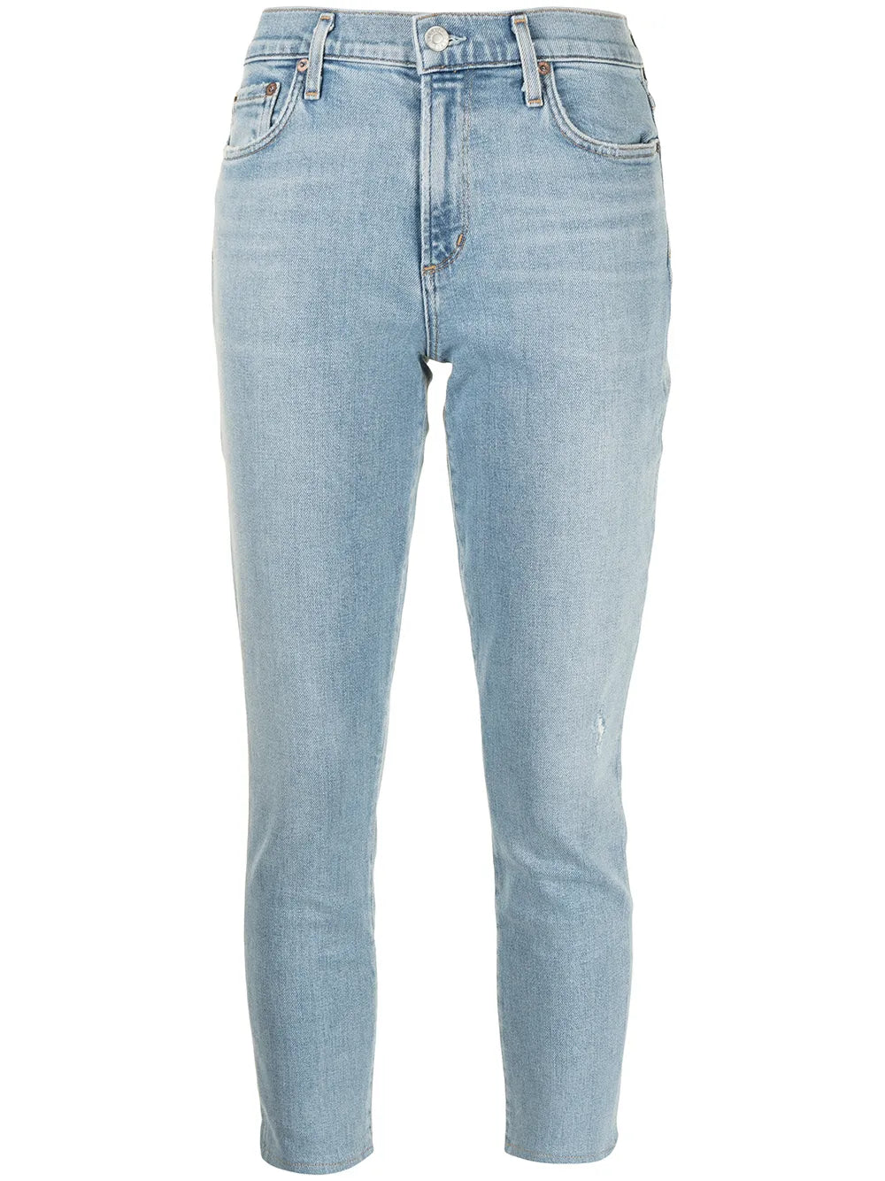 Distressed-Effect Skinny-Fit Jeans