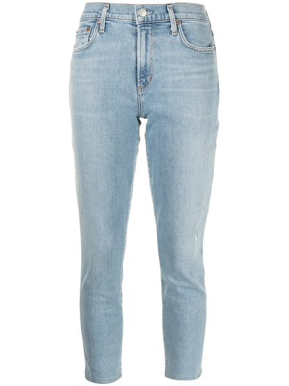 Distressed-Effect Skinny-Fit Jeans