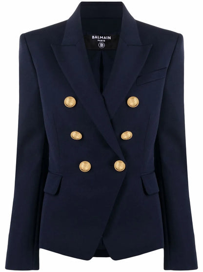 Double-Breasted Wool Blazer