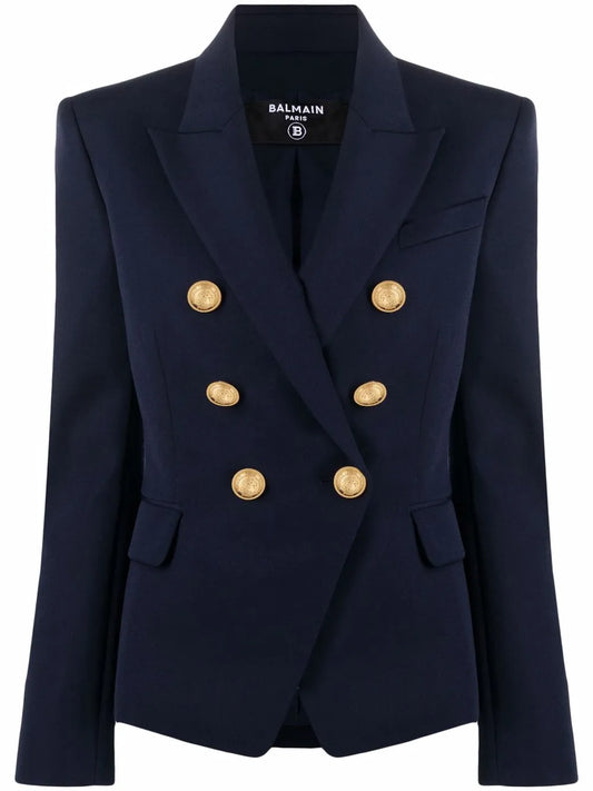 Double-Breasted Wool Blazer