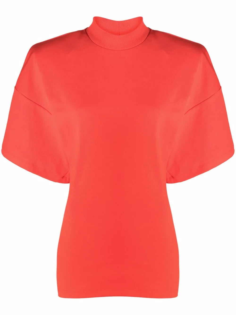 Mock-Neck Cotton Top