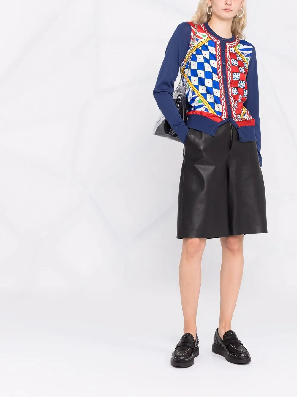 Carretto Button-Down Silk Cardigan