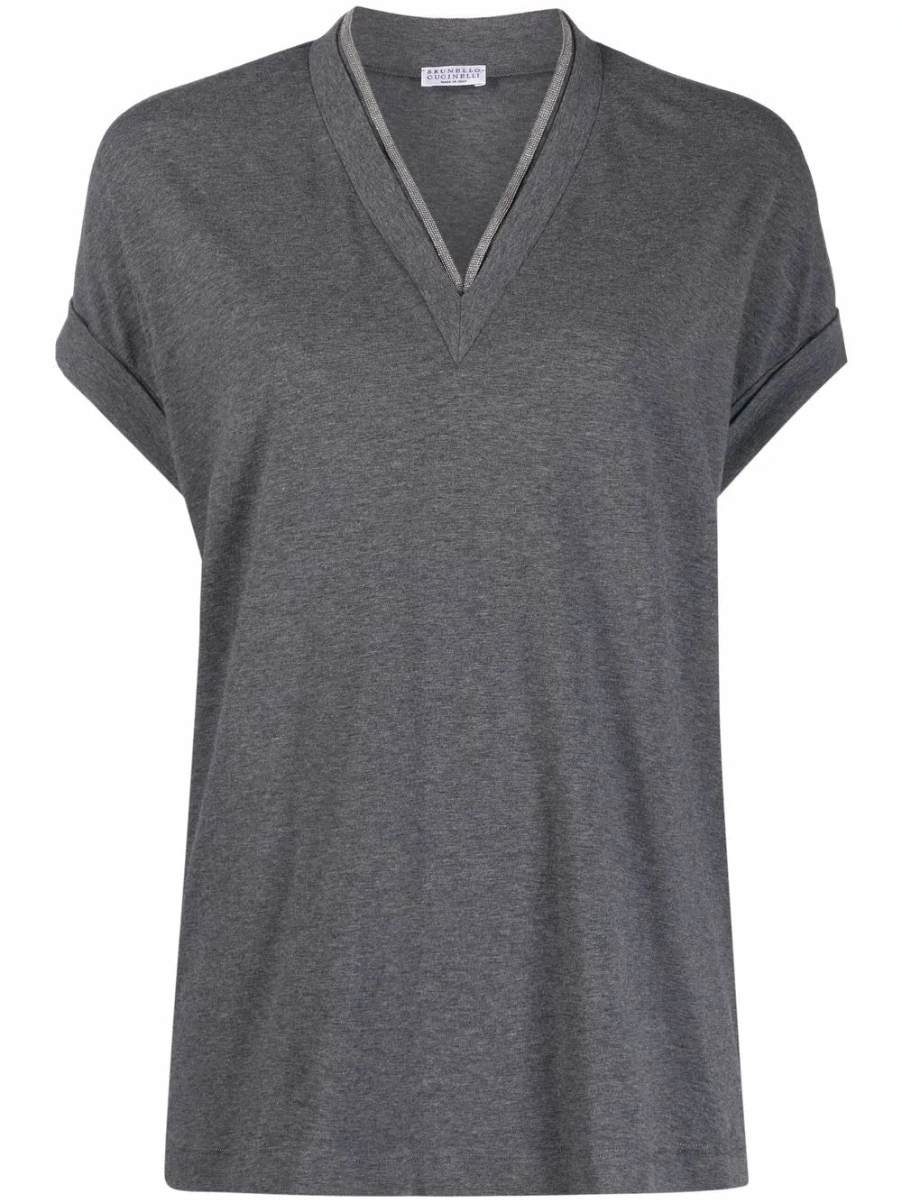 V-Neck Cap-Sleeve Top