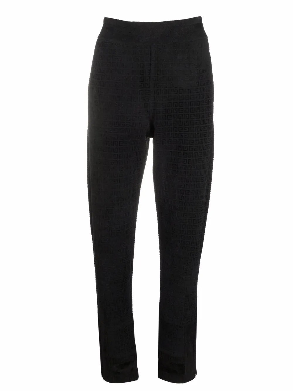 Monogram-Print Tapered Trousers
