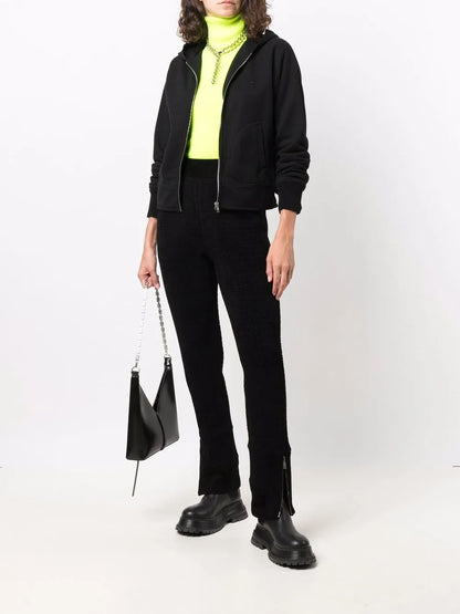 Monogram-Print Tapered Trousers