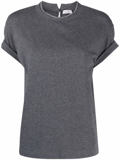 Monili Chain-Embellished Short-Sleeve T-Shirt