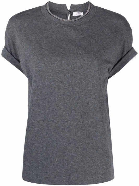 Monili Chain-Embellished Short-Sleeve T-Shirt