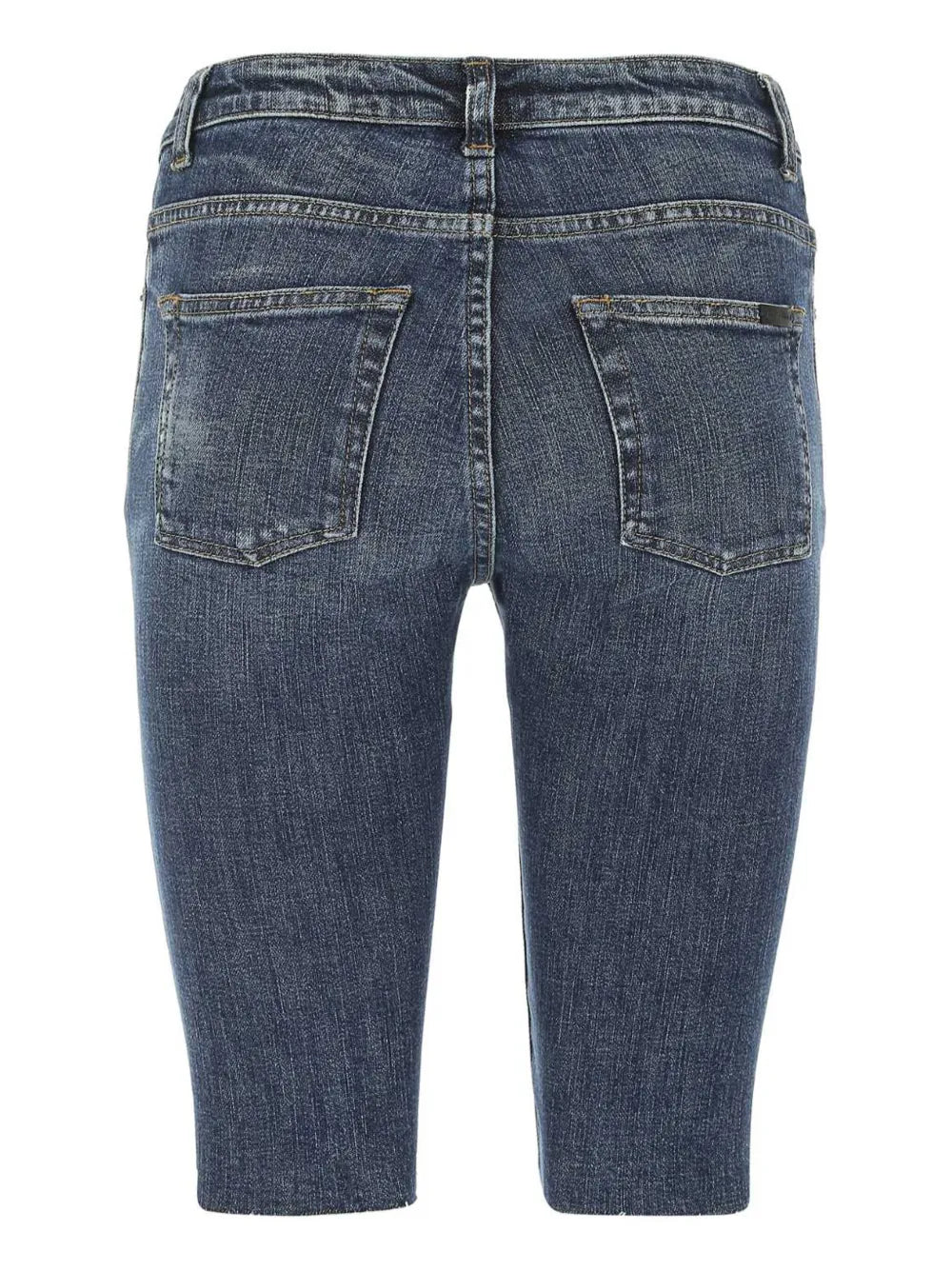 Knee-Length Denim Shorts
