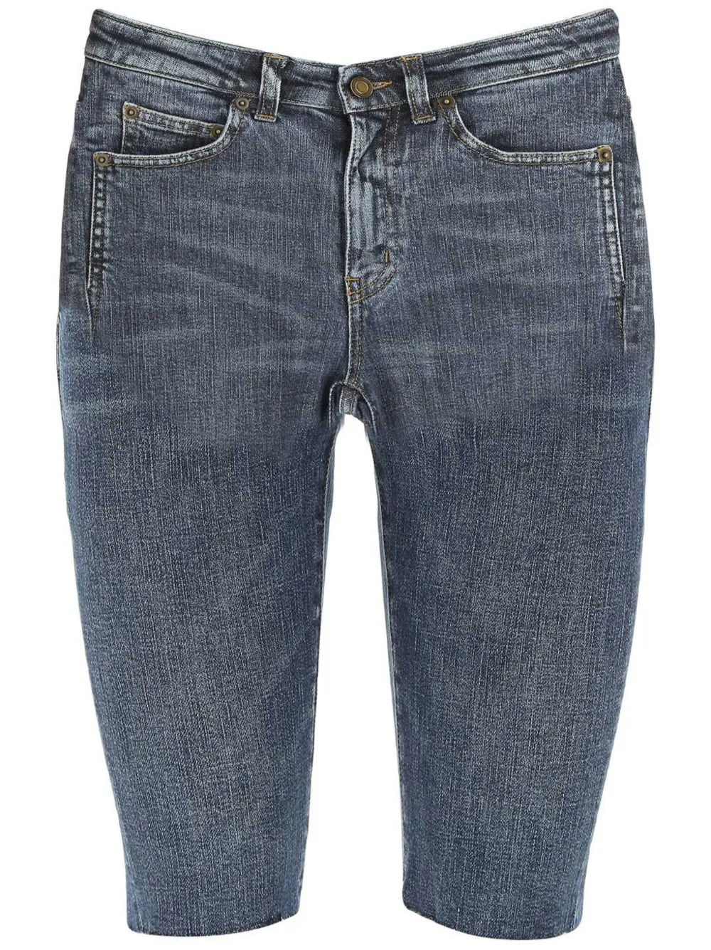 Knee-Length Denim Shorts