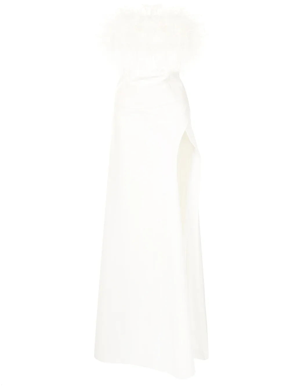 Linc Feather-Trim Detail Gown