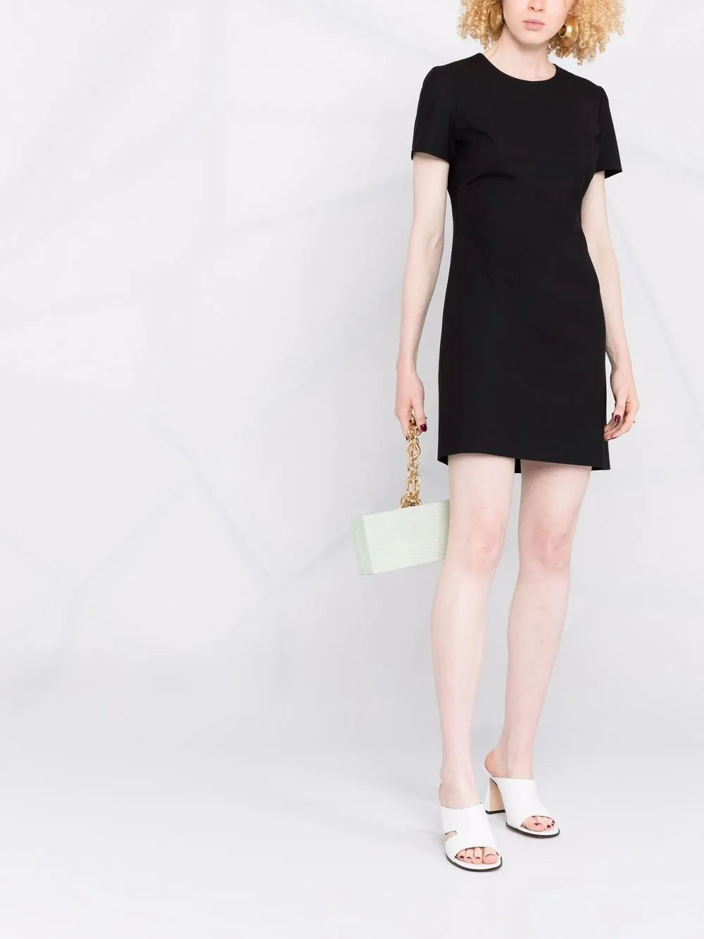Short-Sleeve Wool T-Shirt Dress