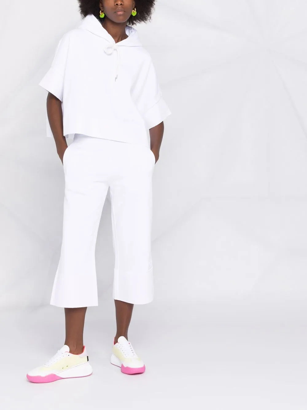 Cropped Kick-Flare Trousers