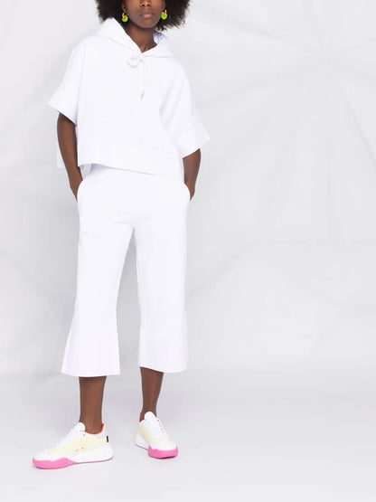 Cropped Kick-Flare Trousers
