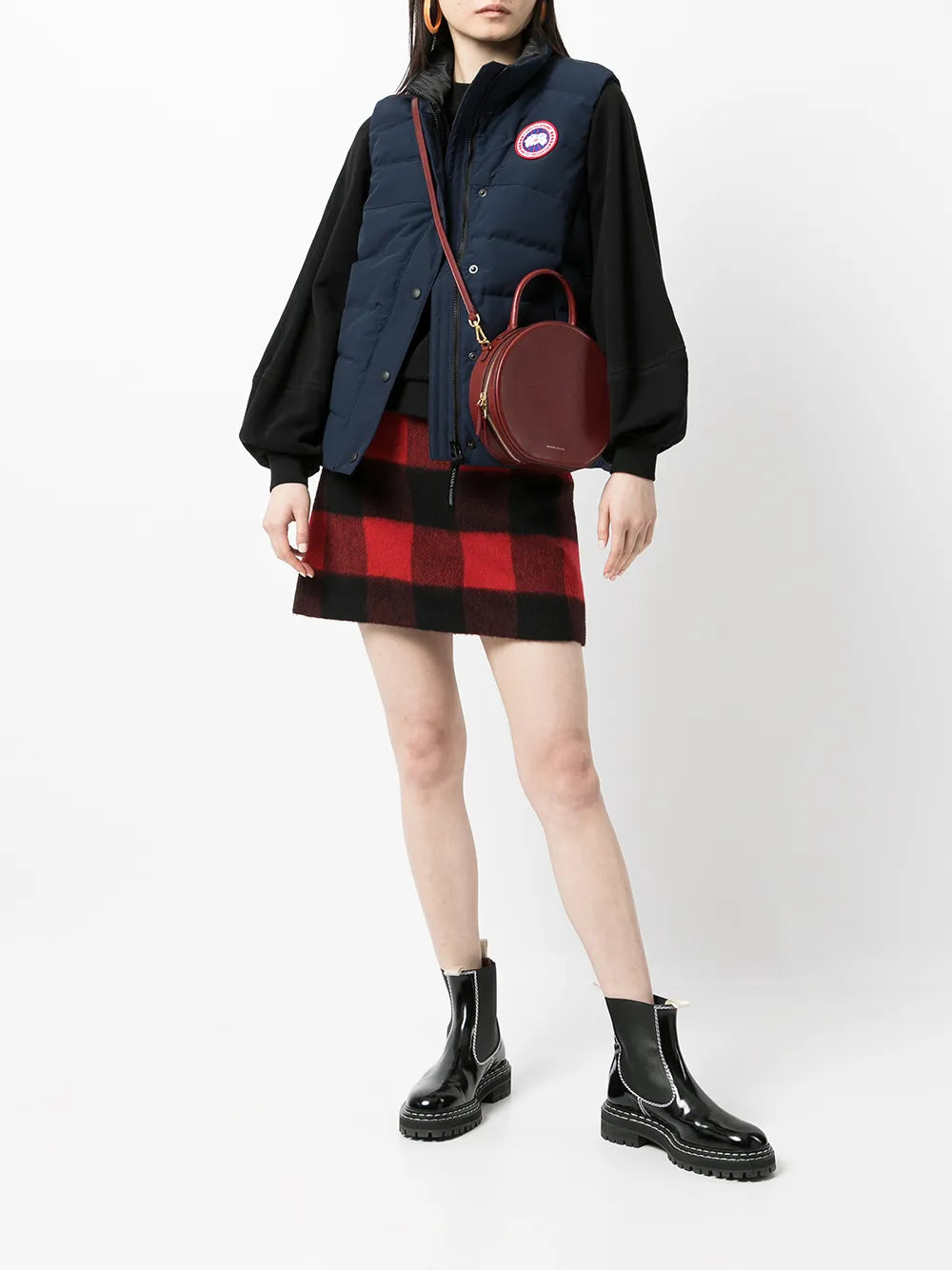 Blue Logo Patch Padded Gilet