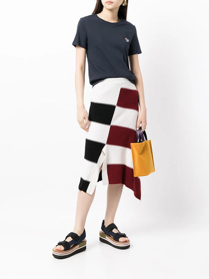 Zebra-Motif Cotton T-Shirt
