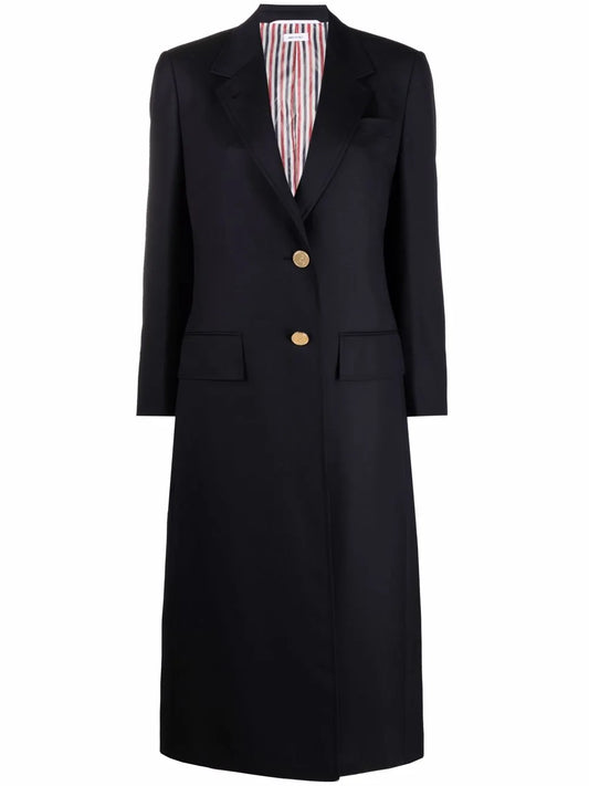 Single-Breasted Wool Coat