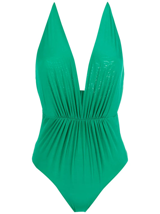 Clavert Plunging Back Swimsuit