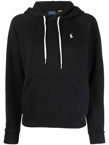 Embroidered-Logo Pullover Hoodie