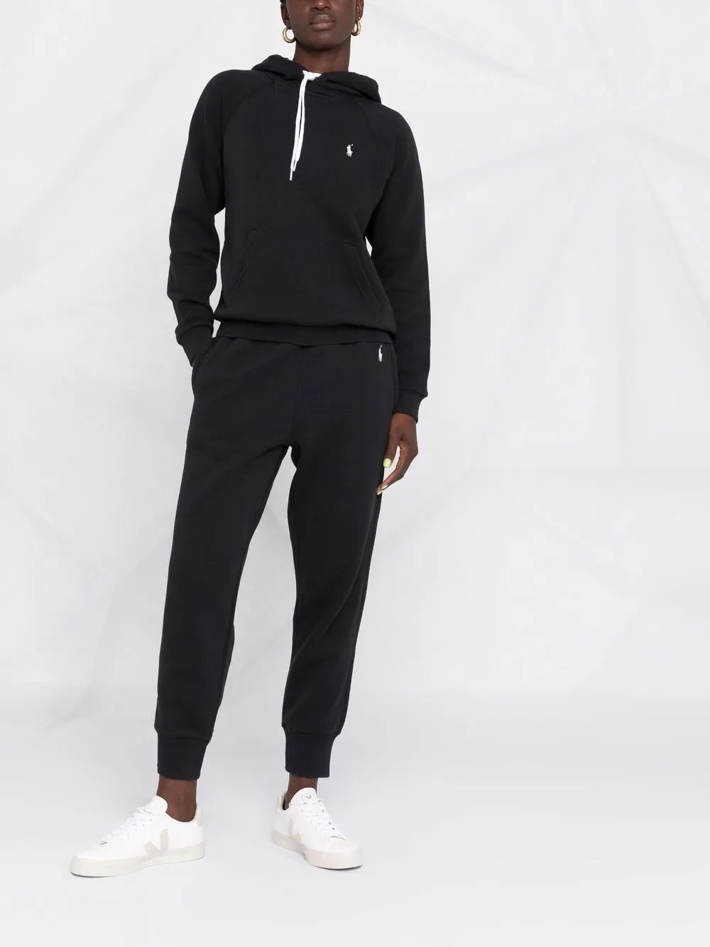 Embroidered-Logo Pullover Hoodie