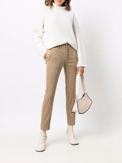 Cropped Skinny-Fit Trousers