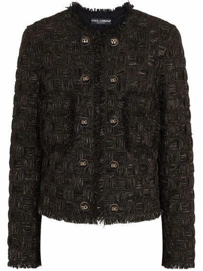 Gabbana Lamé Jacquard Jacket