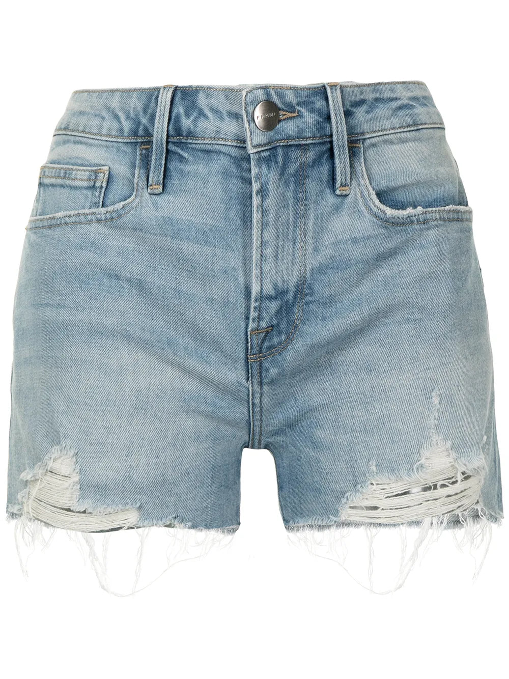 Distressed Denim Shorts