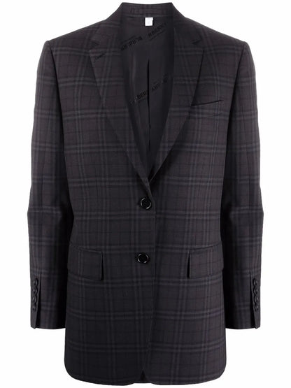 Check Pattern Blazer Jacket