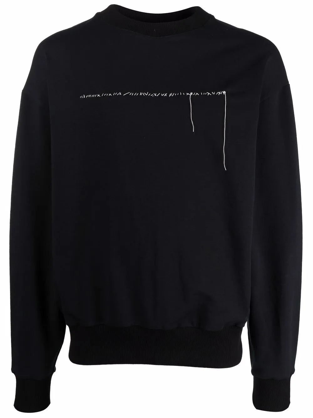 Contrast-Stitching Crewneck Sweatshirt