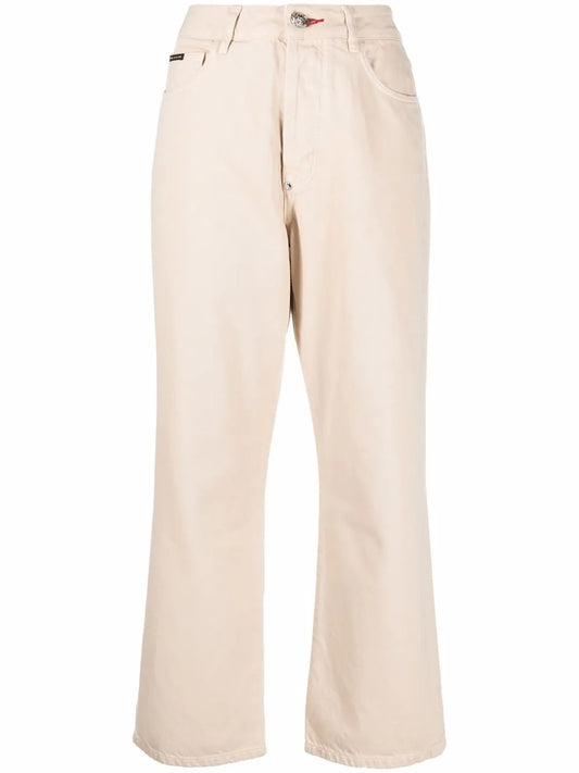 Iconic Plein Loose-Cut Trousers
