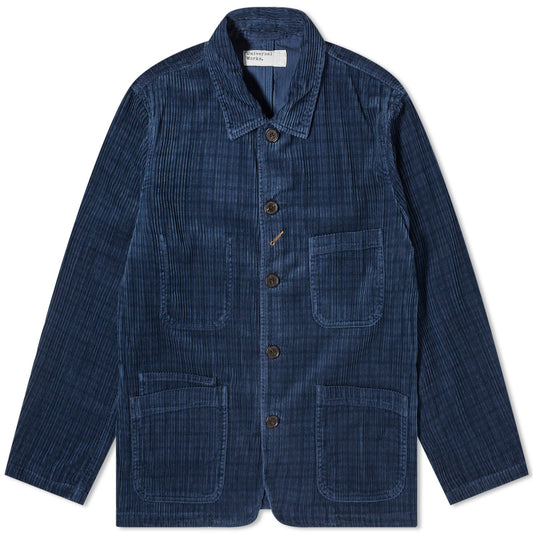 Houndstooth Cord Bakers Chore Jacket