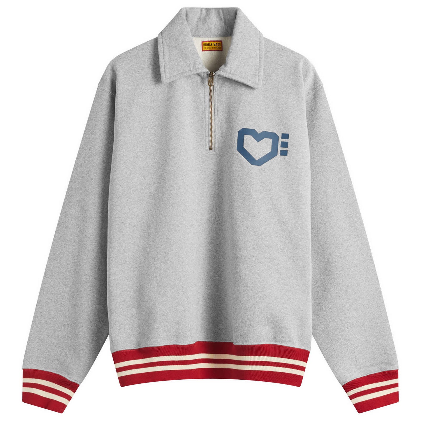 Half-Zip Heart Sweatshirt