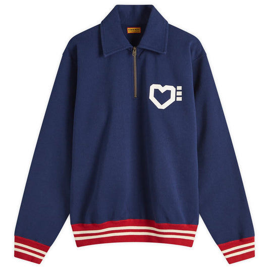 Half-Zip Heart Sweatshirt